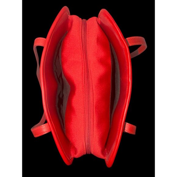 VTG Coach Neo Collection Tote 6206 Red Neoprene Leather Shoulder Bag 90s DR Made - Picture 7 of 12